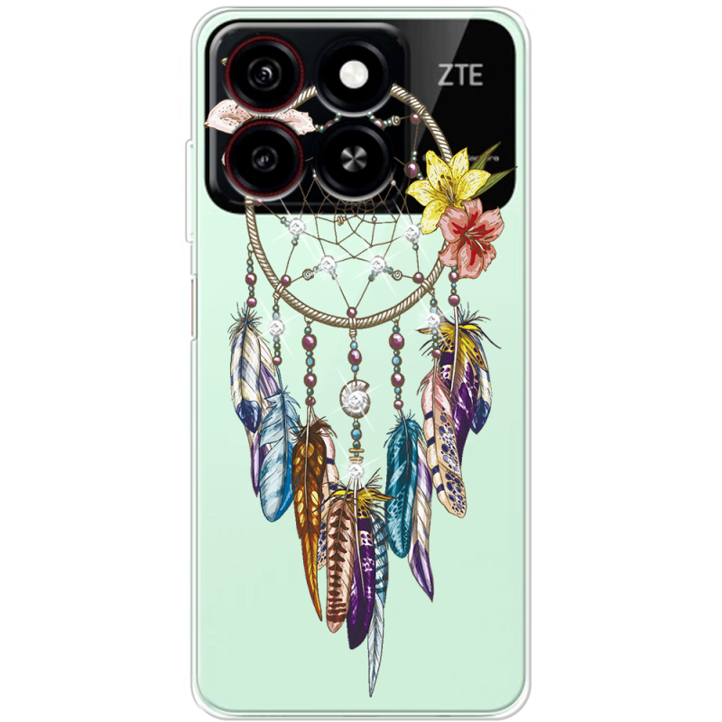 Чехол со стразами ZTE Blade A35 Dreamcatcher