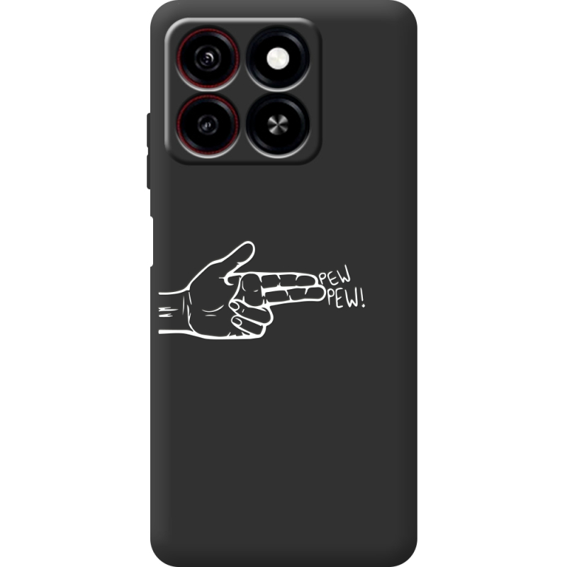 Черный чехол BoxFace ZTE Blade A35 Pew Pew