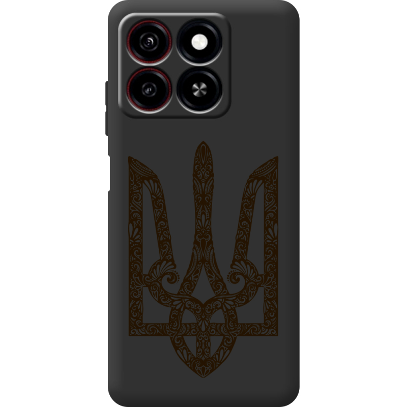 Черный чехол BoxFace ZTE Blade A35 Ukrainian Trident