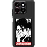 Черный чехол BoxFace ZTE Blade A35 Attack On Titan - Ackerman