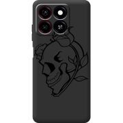 Черный чехол BoxFace ZTE Blade A35 Skull and Roses