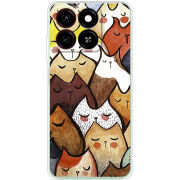 Чохол BoxFace ZTE Blade A55 Sleepy Cats