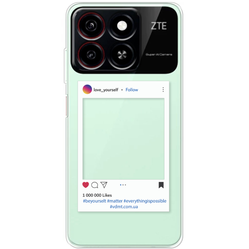Прозорий чохол BoxFace ZTE Blade A55 Insta