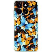 Прозорий чохол BoxFace ZTE Blade A55 Butterfly Morpho