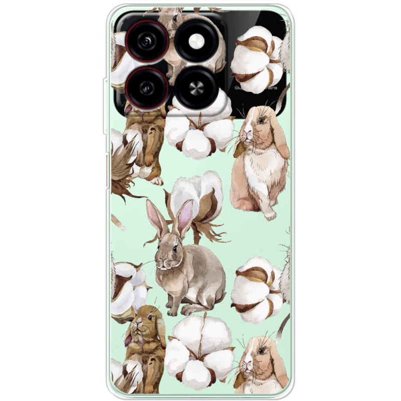 Прозорий чохол BoxFace ZTE Blade A55 Cotton and Rabbits