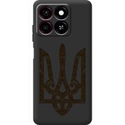 Чорний чохол BoxFace ZTE Blade A55 Ukrainian Trident