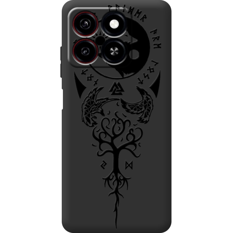 Чорний чохол BoxFace ZTE Blade A55 Hugin and Munin