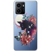 Чохол зі стразами для HMD Pulse Plus Cat in Flowers