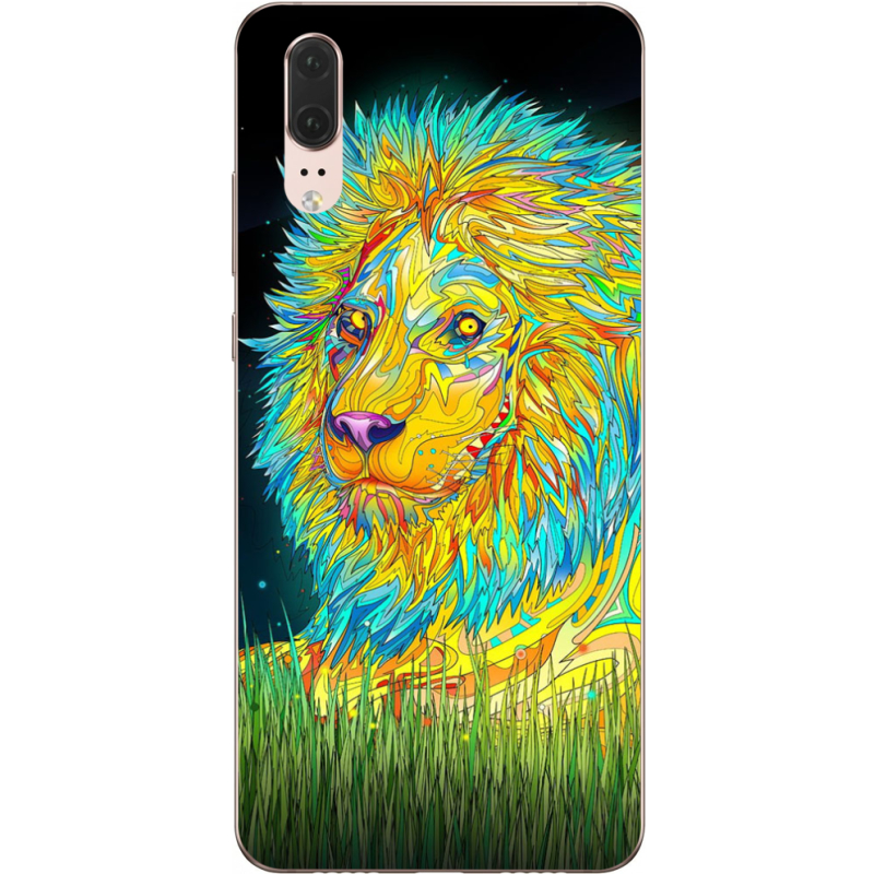 Чехол Uprint Huawei P20 Moonlight Lion