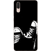 Чехол Uprint Huawei P20 Black Sneakers