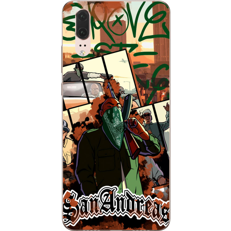 Чехол Uprint Huawei P20 GTA San Andreas