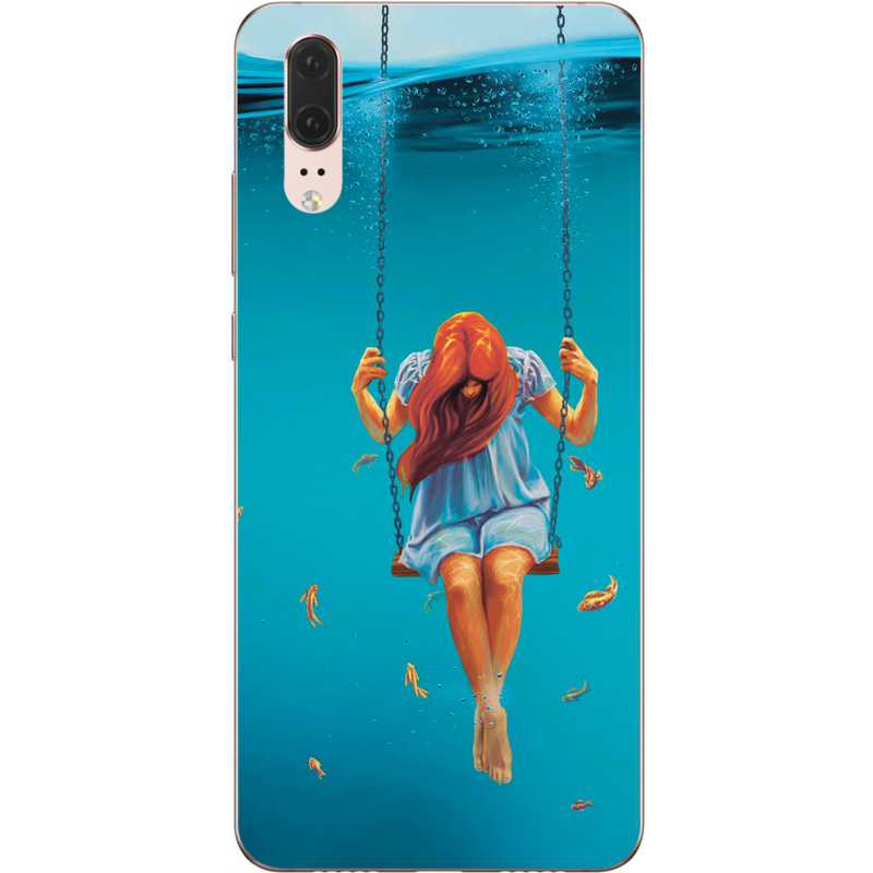 Чехол Uprint Huawei P20 Girl In The Sea