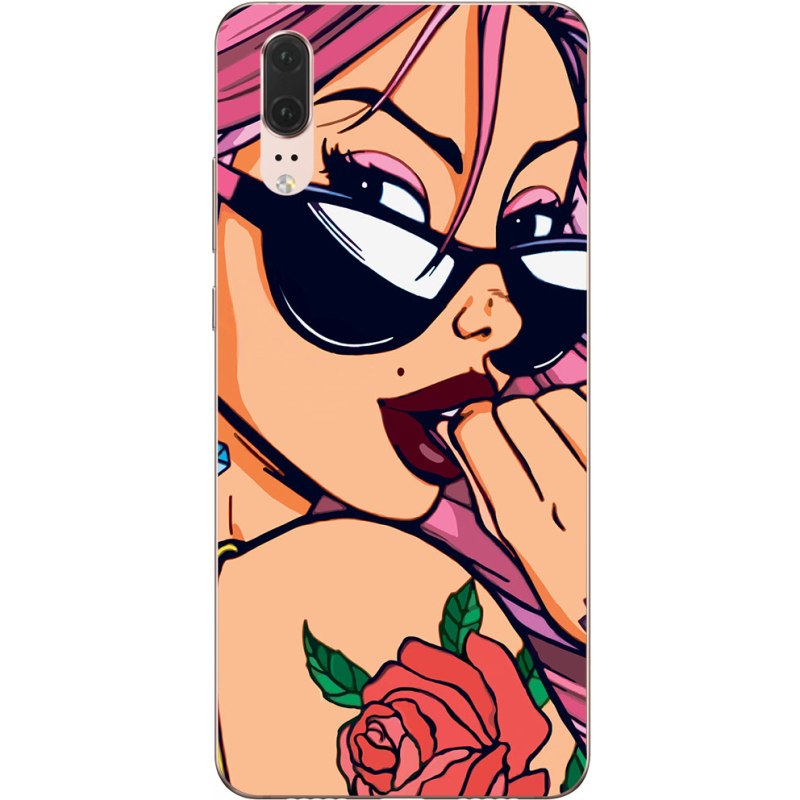 Чехол Uprint Huawei P20 Pink Girl