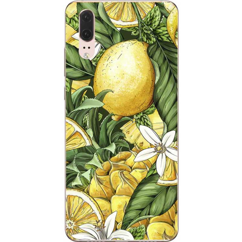 Чехол Uprint Huawei P20 Lemon Pattern