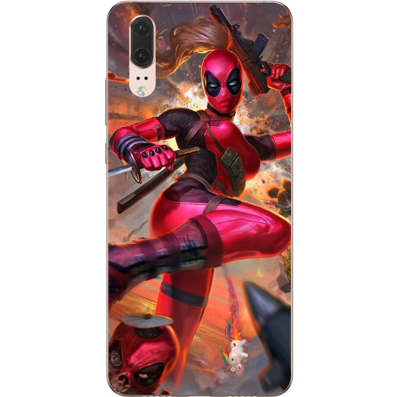 Чехол Uprint Huawei P20 Woman Deadpool