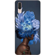 Чехол Uprint Huawei P20 Exquisite Blue Flowers