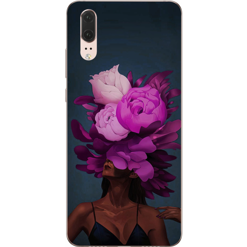 Чехол Uprint Huawei P20 Exquisite Purple Flowers