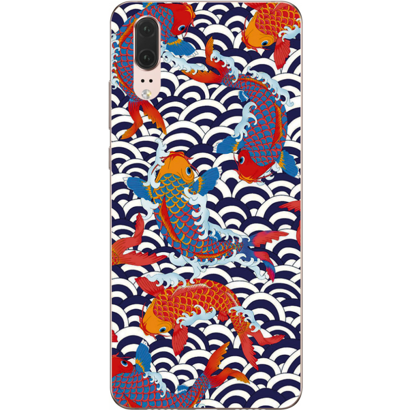 Чехол Uprint Huawei P20 Koi Fish