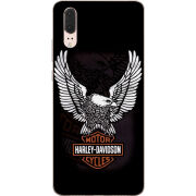 Чехол Uprint Huawei P20 Harley Davidson and eagle