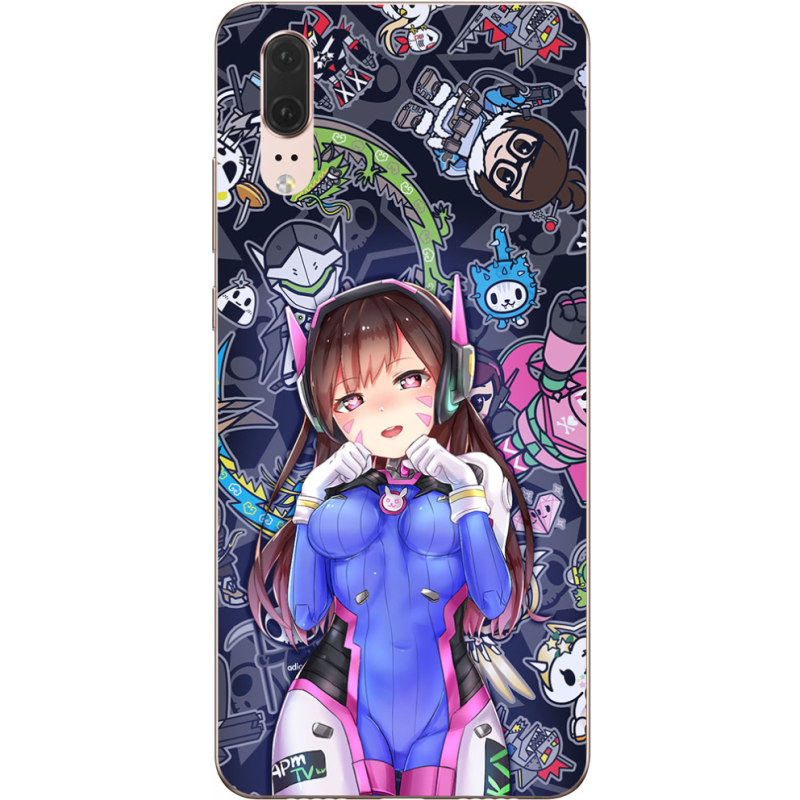 Чехол Uprint Huawei P20 Overwatch D.VA