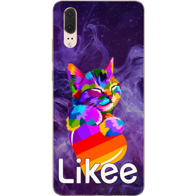 Чехол Uprint Huawei P20 Likee Cat