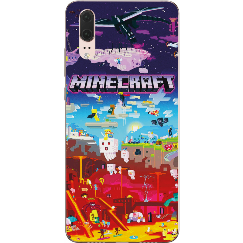 Чехол Uprint Huawei P20 Minecraft World Beyond