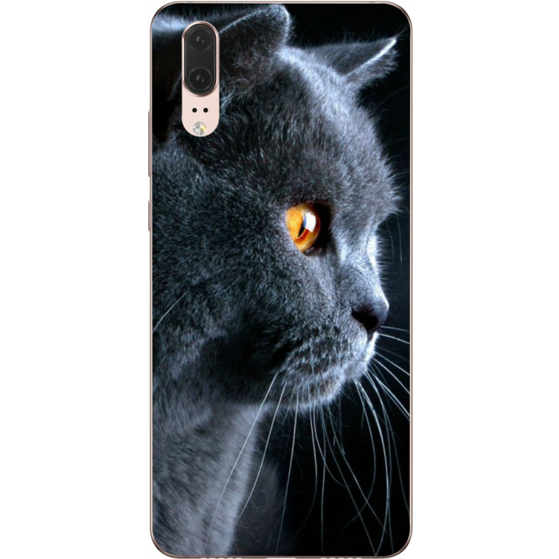 Чехол Uprint Huawei P20 English cat