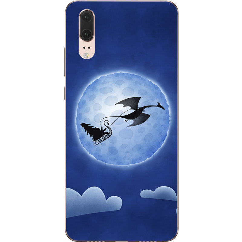 Чехол Uprint Huawei P20 Christmas Dragon