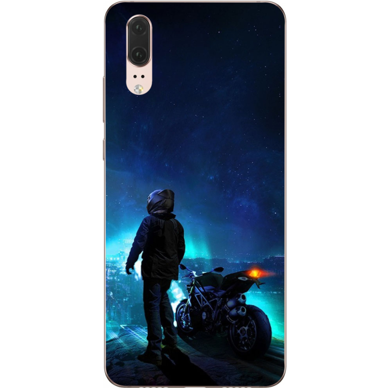 Чехол Uprint Huawei P20 Motorcyclist