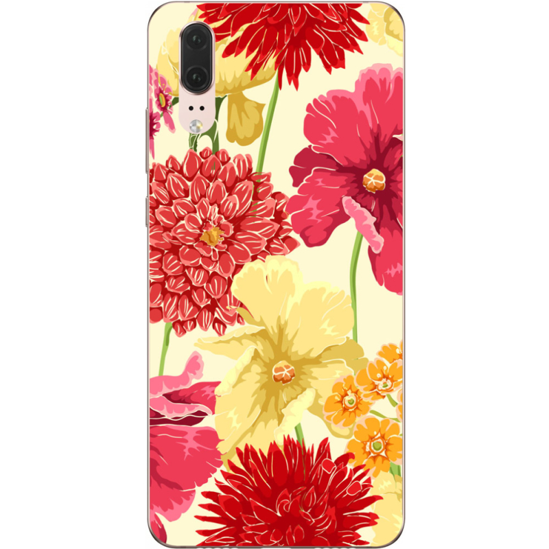 Чехол Uprint Huawei P20 Flower Bed