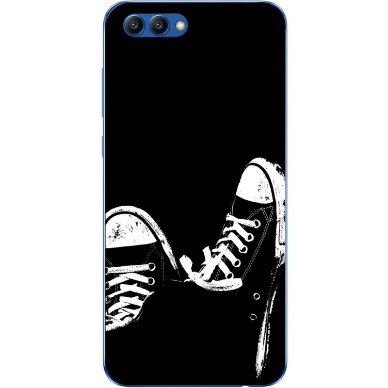 Чехол Uprint Huawei Honor V10 Black Sneakers