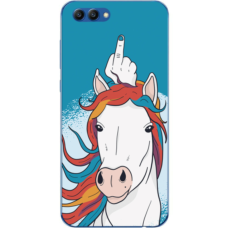 Чехол Uprint Huawei Honor V10 Fuck Unicorn