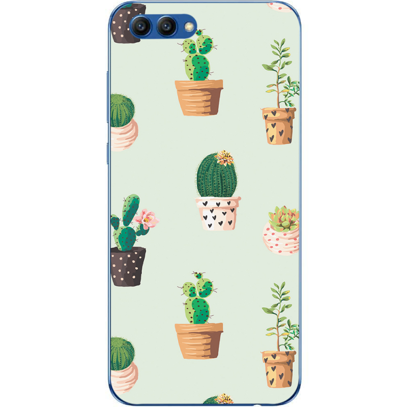 Чехол Uprint Huawei Honor V10 L-green Cacti