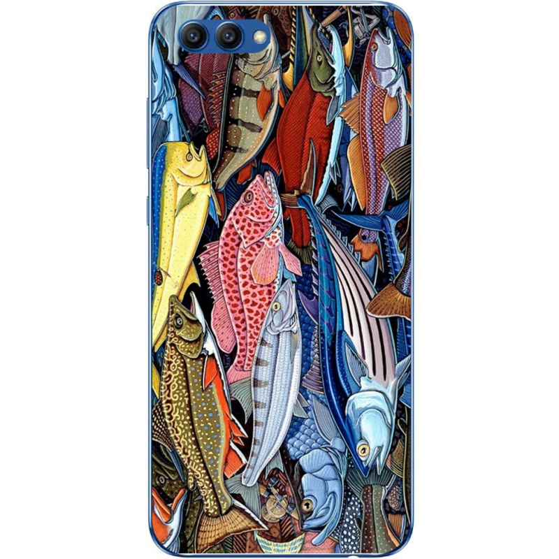 Чехол Uprint Huawei Honor V10 Sea Fish