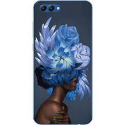 Чехол Uprint Huawei Honor V10 Exquisite Blue Flowers