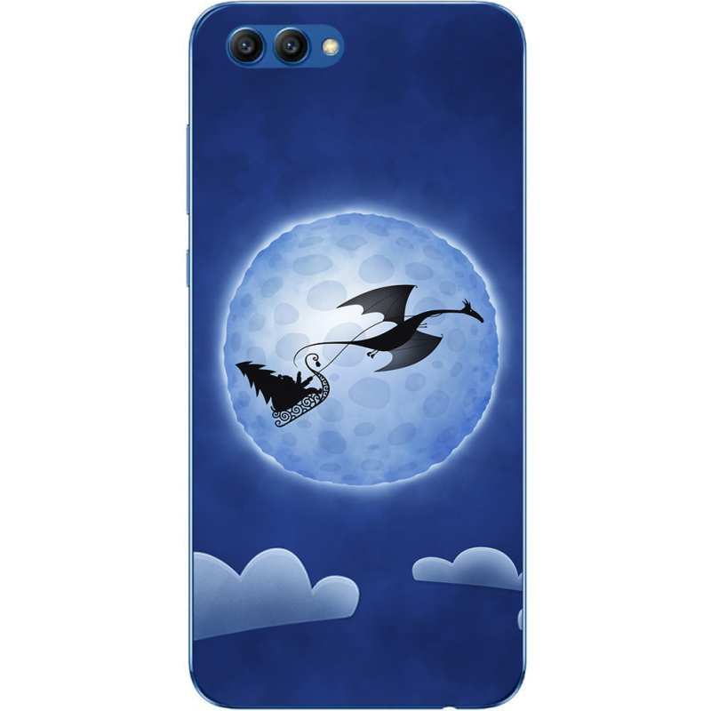 Чехол Uprint Huawei Honor V10 Christmas Dragon