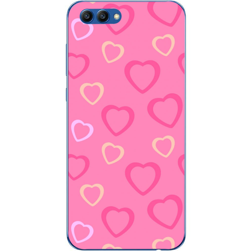 Чехол Uprint Huawei Honor V10 Sugar Hearts