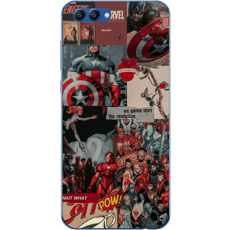 Чехол Uprint Huawei Honor V10 Marvel Avengers
