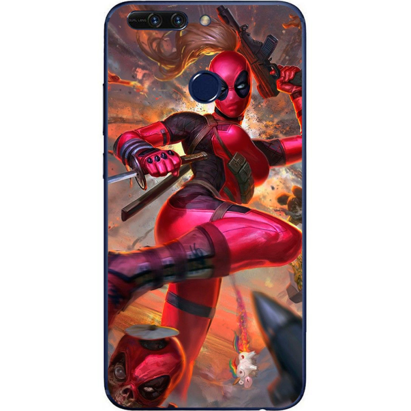 Чехол Uprint Huawei Honor V9 Woman Deadpool