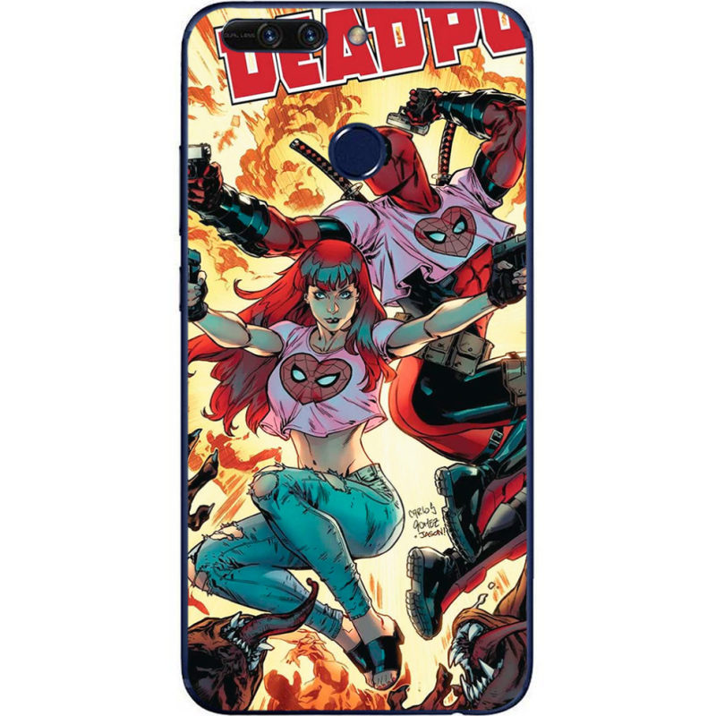 Чехол Uprint Huawei Honor V9 Deadpool and Mary Jane