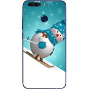 Чехол Uprint Huawei Honor V9 Skier Snowman