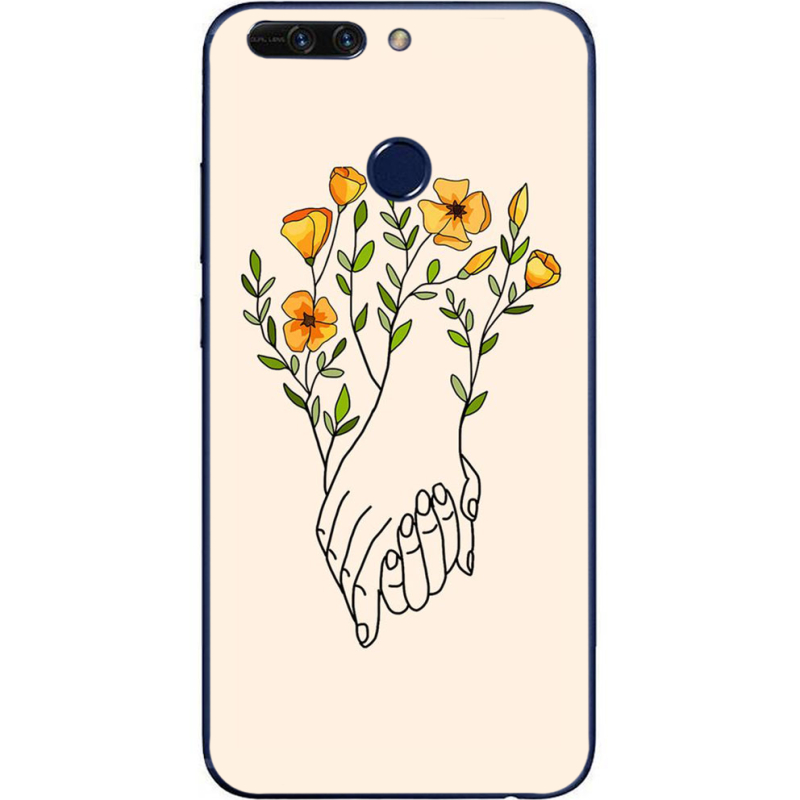 Чехол Uprint Huawei Honor V9 Flower Hands