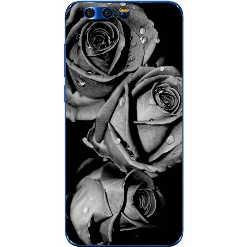 Чехол Uprint Huawei Honor 9 Black and White Roses