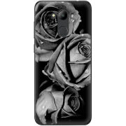 Чехол Uprint Huawei Honor 6C Pro Black and White Roses