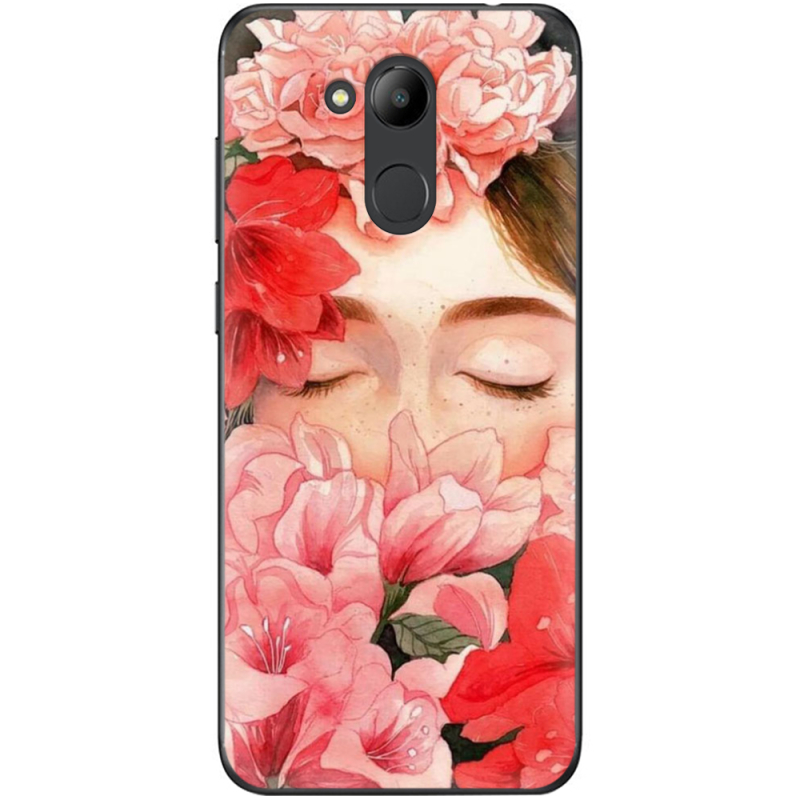 Чехол Uprint Huawei Honor 6C Pro Girl in Flowers