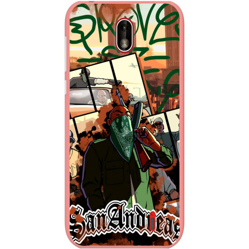 Чехол Uprint Nokia 1 GTA San Andreas