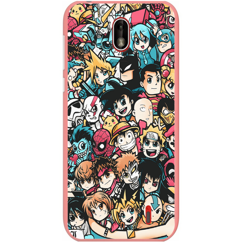 Чехол Uprint Nokia 1 Anime Stickers