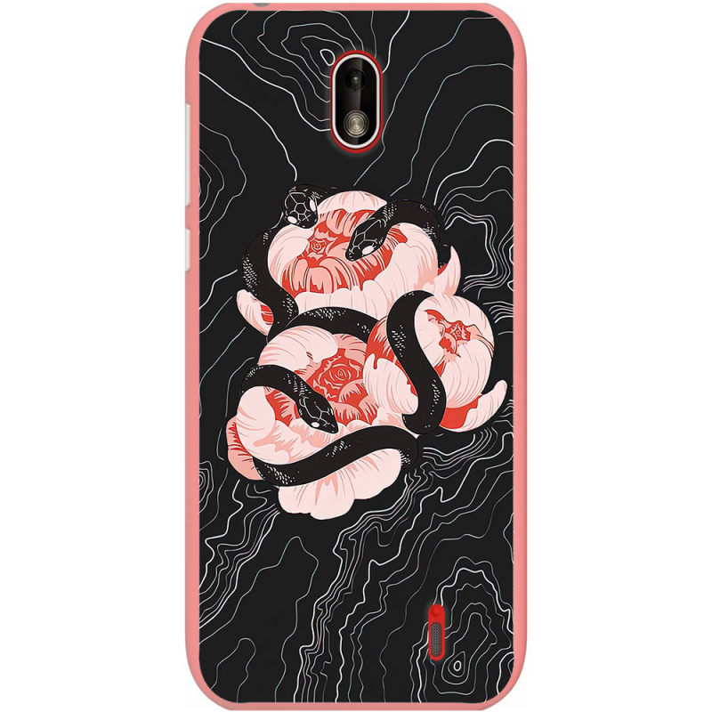 Чехол Uprint Nokia 1 Snake Rose