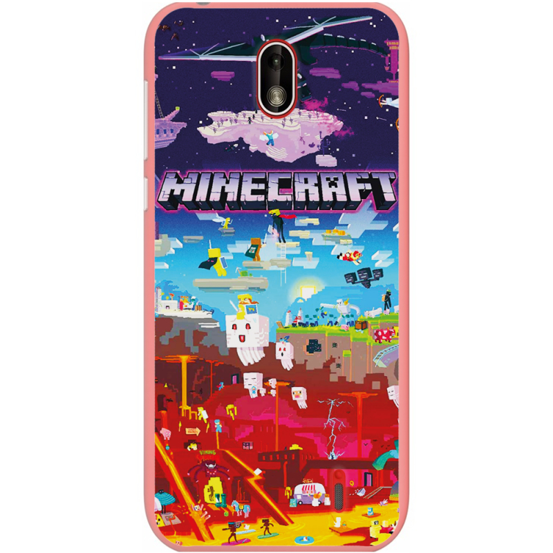 Чехол Uprint Nokia 1 Minecraft World Beyond