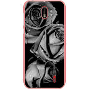 Чехол Uprint Nokia 1 Black and White Roses